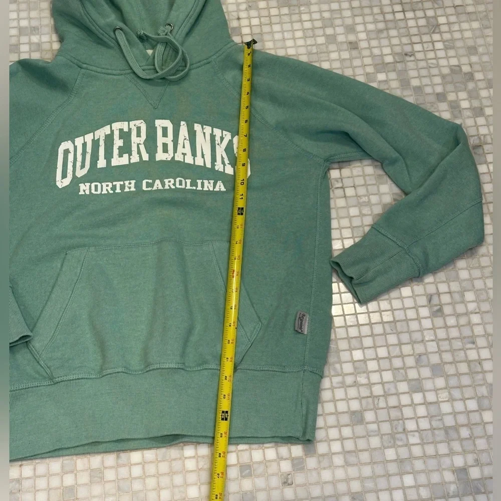 Outer Banks North Carolina Green Hoodie Sweatshirt with Pocket - Picture 11 of 12